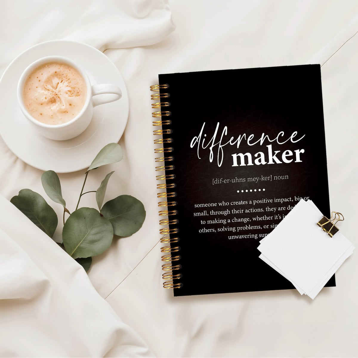 Funny Black Cat Spiral Notebook,Office Notebooks for Work