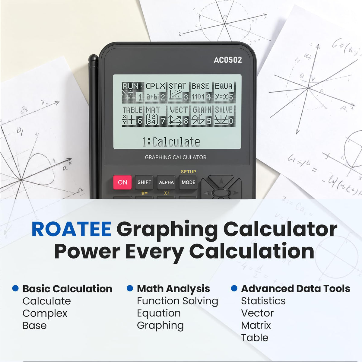 ROATEE 991ES MAX Scientific Calculator with Notepad