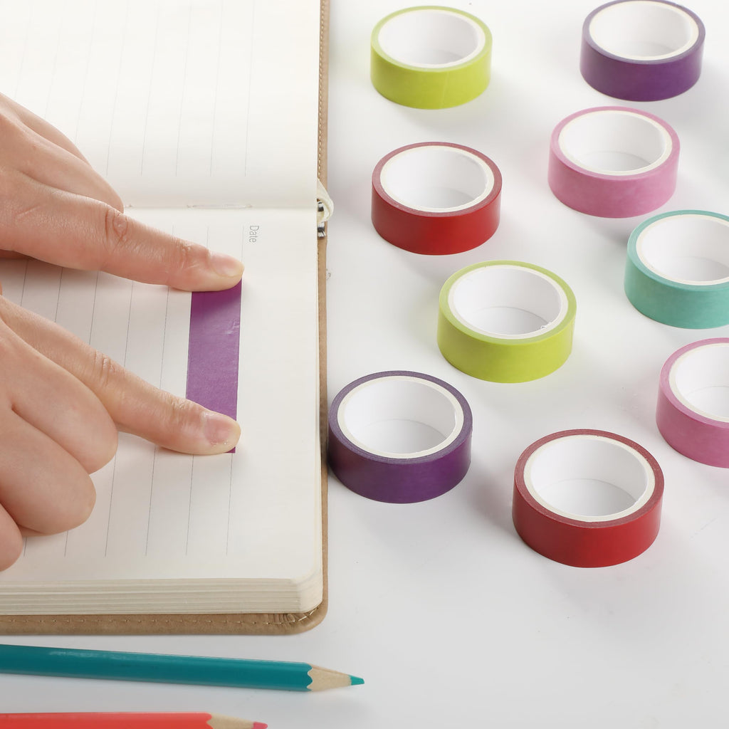 Mr. Pen- Washi Tape Set, 10 Rolls, 5.5 Yards/Roll