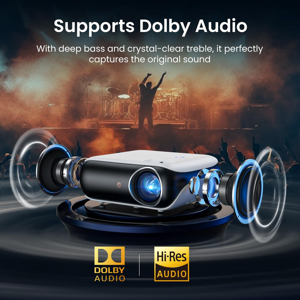 HAPPRUN Native 1080P Bluetooth Projector - Standard