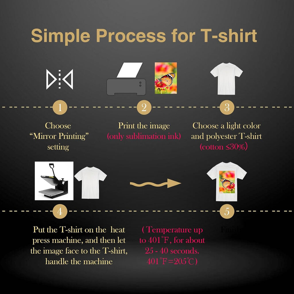 A-SUB Sublimation Paper 8.5x11 Inch 110 Sheets 125g