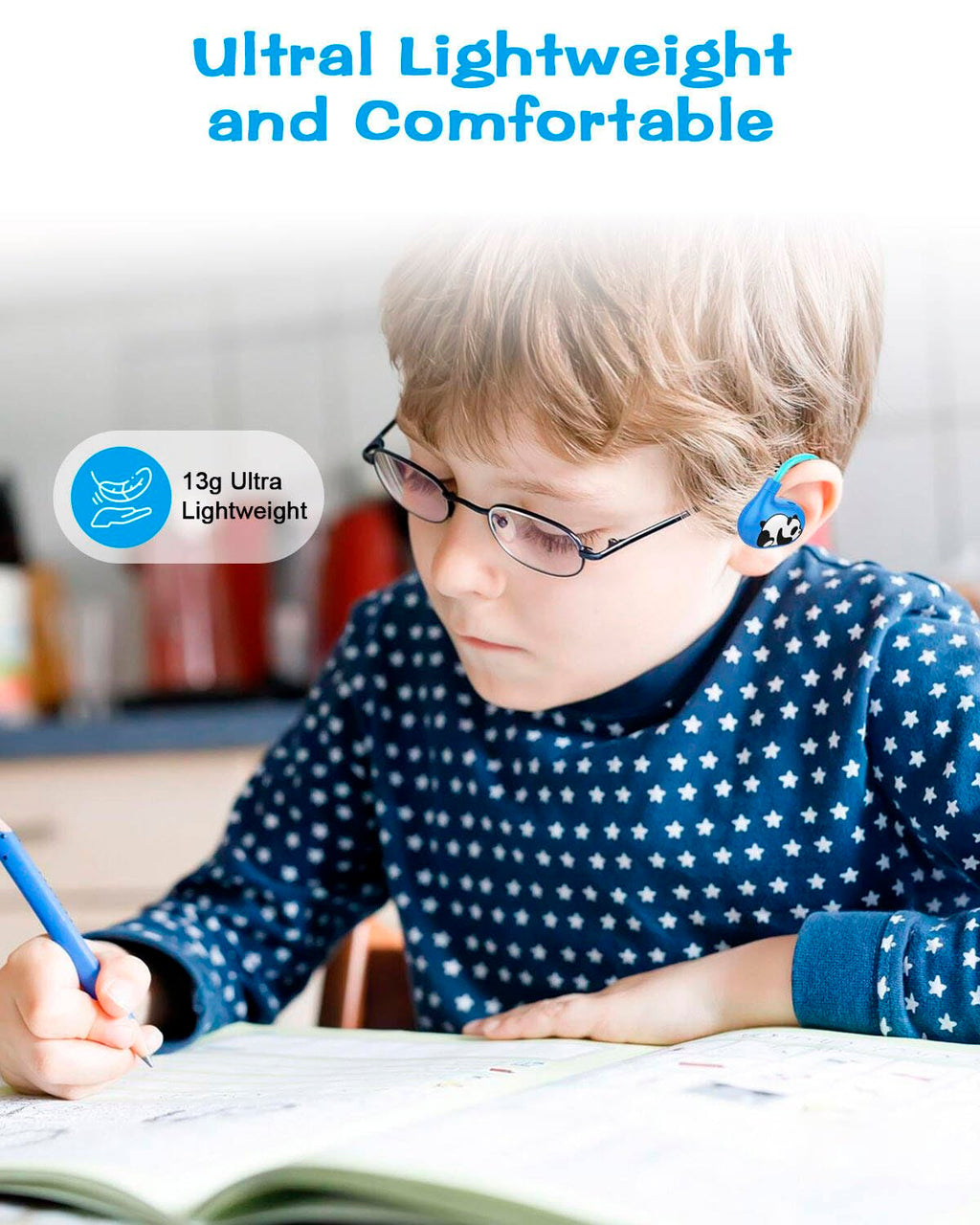 BANIGIPA Kids Headphones, Open Ear Headphones for Teens Child Boys Girls