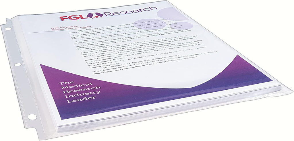 Avery® Clear High-Capacity Sheet Protectors, Hold 50 Sheets, Heavyweight, 25 Multi Page Protectors (74171)