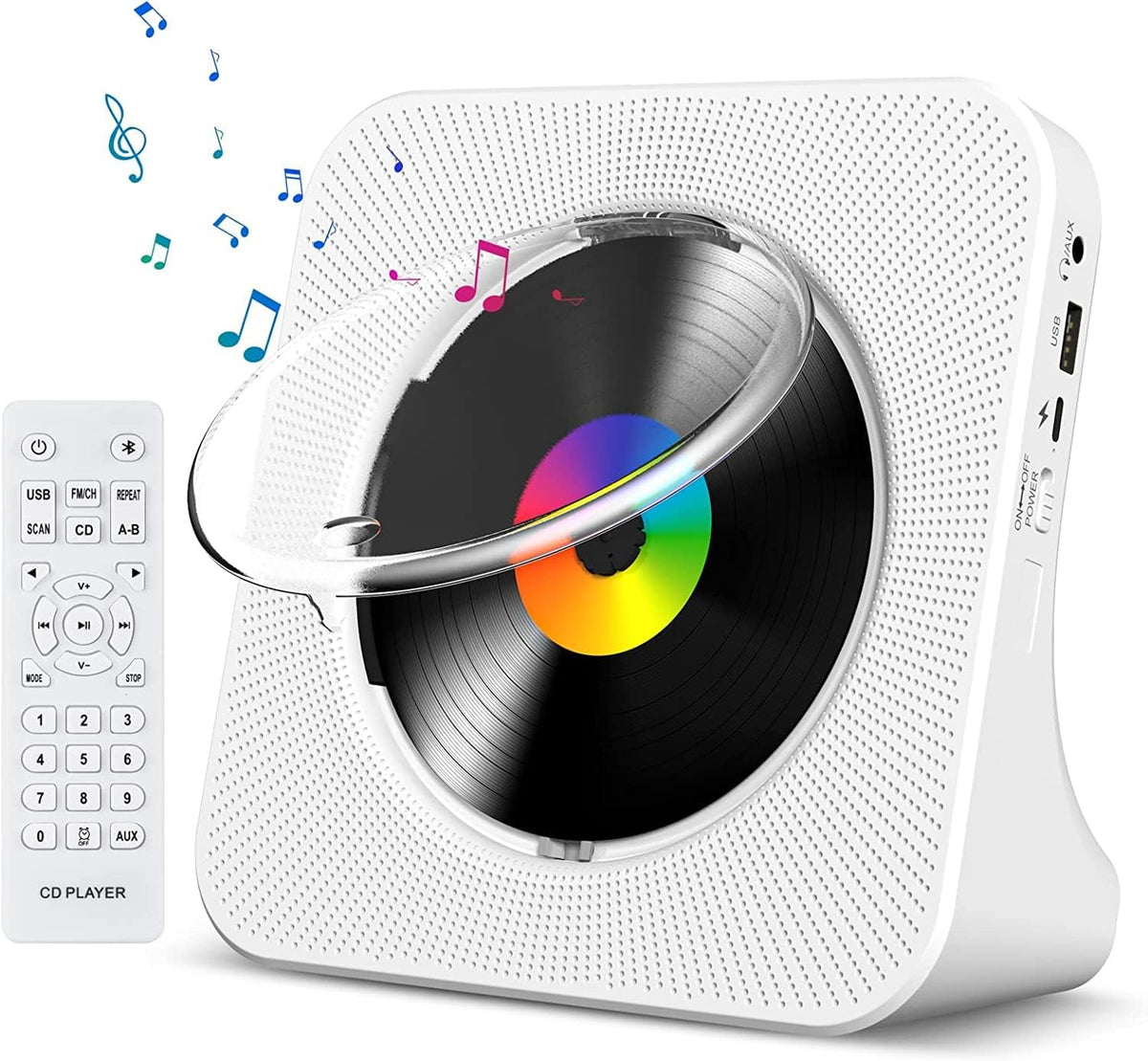 Gueray KC906 Desktop Bluetooth CD Player for Learning (K–12)