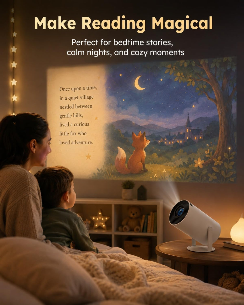 Smart Book Projector with 720p HD Display