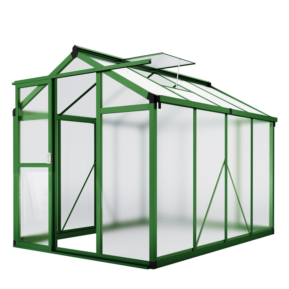 Garvee Aluminum Polycarbonate Greenhouse (6×8 to 8×12 ft)