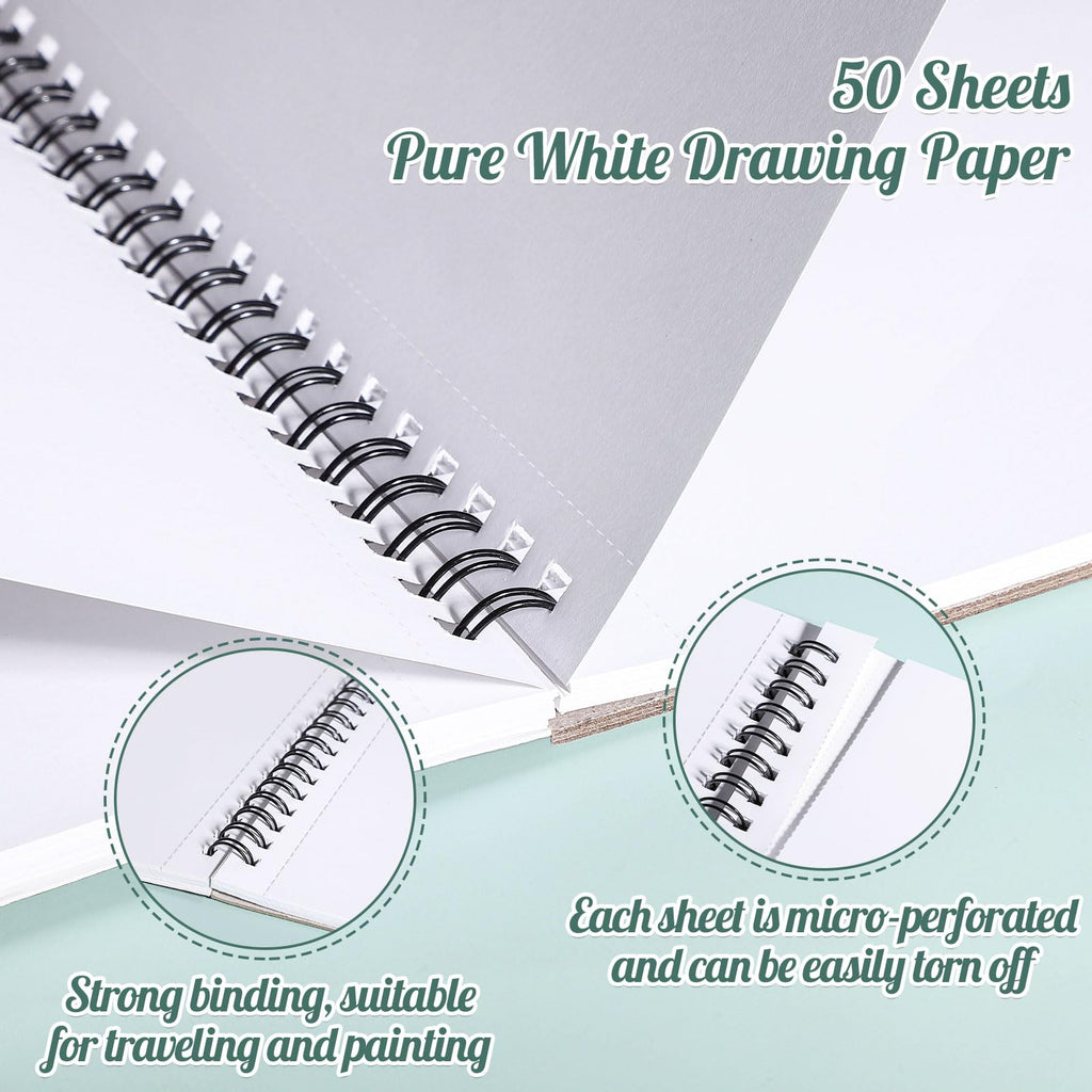 50 Sheets Marker Paper Pad, 7.6 × 7.6 in, 120gsm Alcohol Marker Paper
