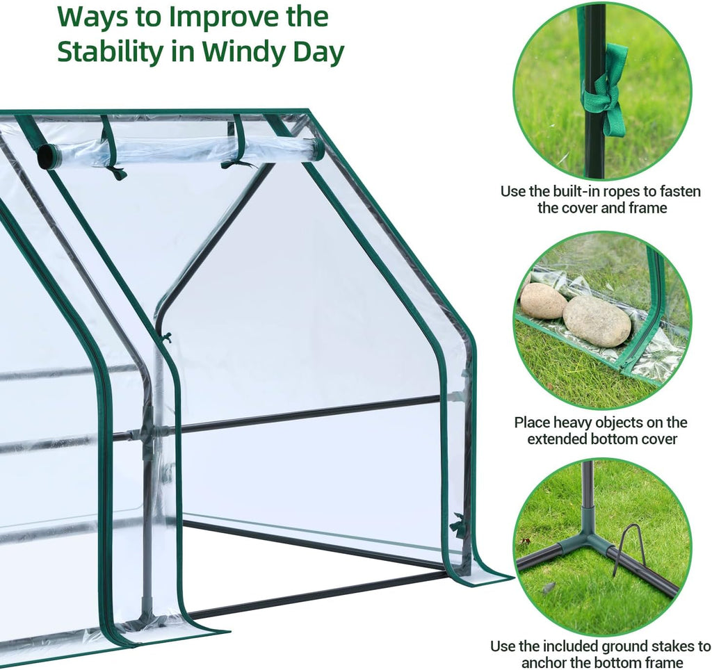 Ohuhu Portable Mini Greenhouse (71 × 36 × 36 in)