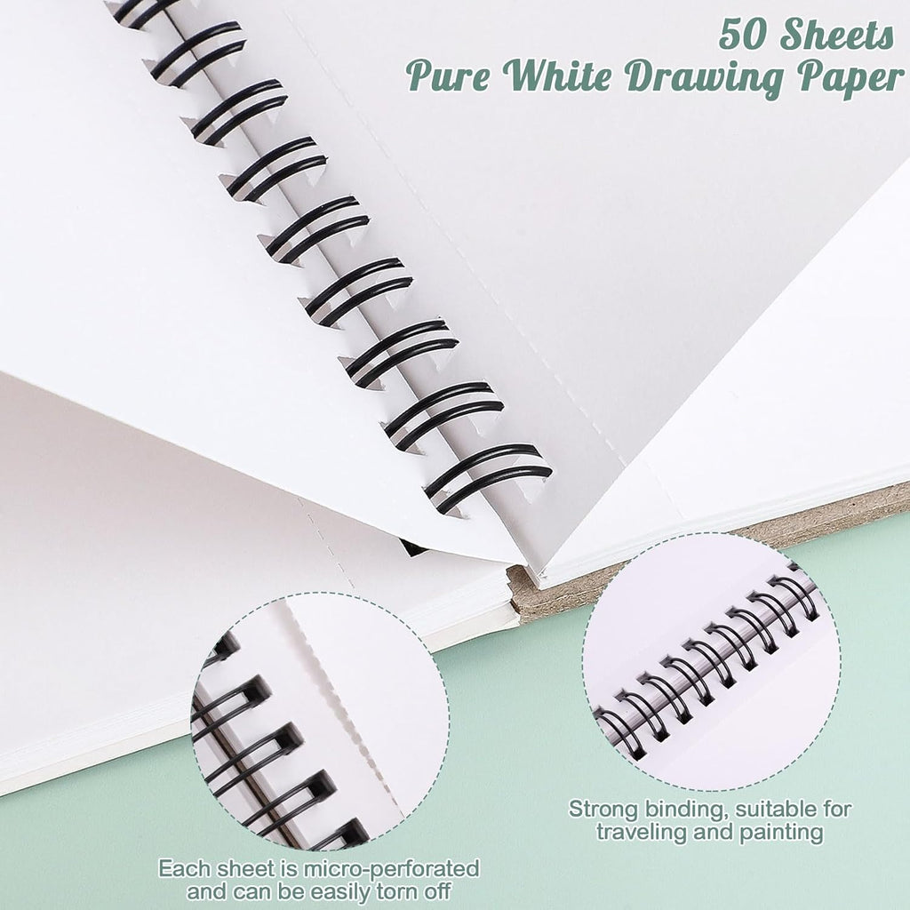 50 Sheets Marker Paper Pad, 7.6 × 7.6 in, 120gsm Alcohol Marker Paper
