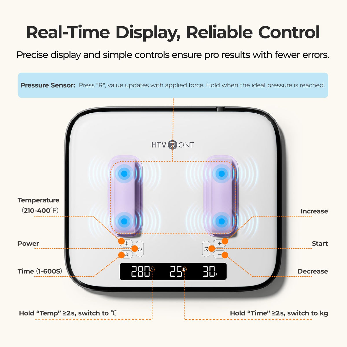 HTVRONT Heat Press Machine for T Shirts 12X10 with Pressure Display | Portable Heat Press with Heats Up Fast & Evenly H10 Heat Press Machines for HTV, Sublimation, Heat Transfer Projects