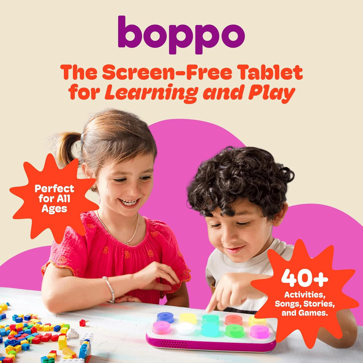 Boppo: Screen-Free Learning Tablet for Kids (Ages 3+)