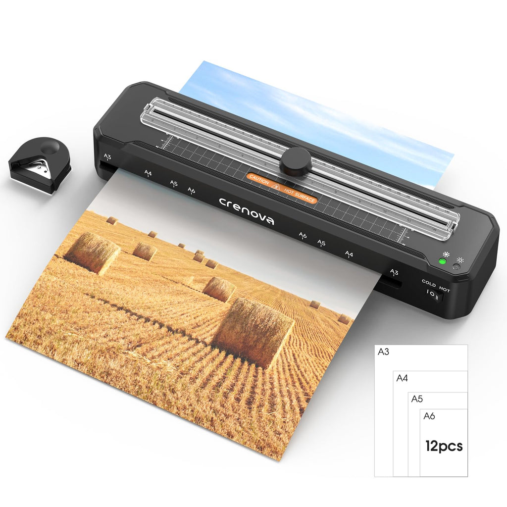 13" A4 Thermal Laminator with 10 Laminating Sheets