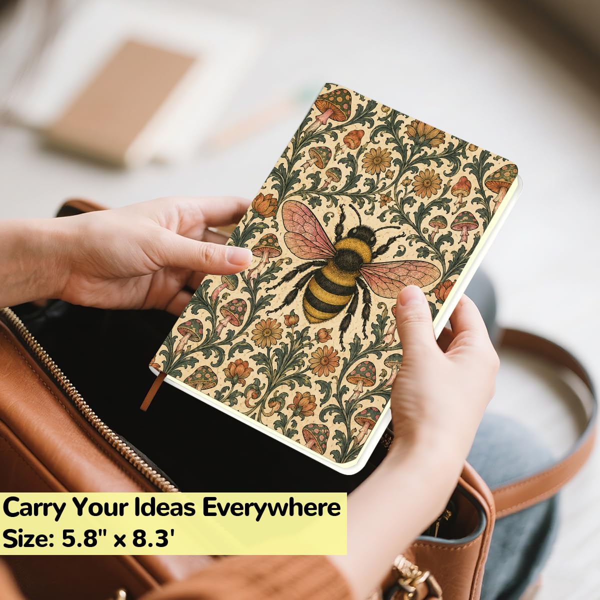 Cute Axolotl Leather Lined Journal 200 Pages A5 Ruled Notebooks 02