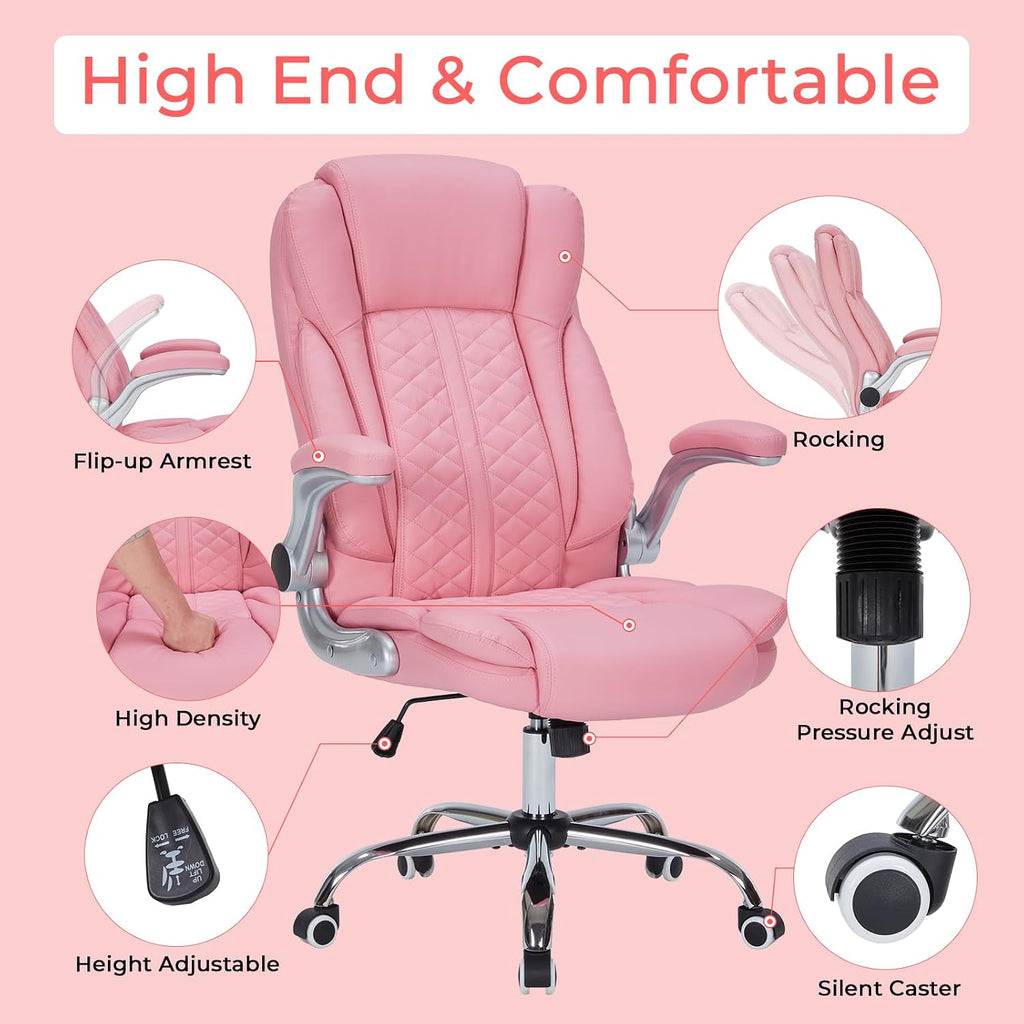 HESL 350 lb High-Back Executive Desk Chair (Multiple Colors)