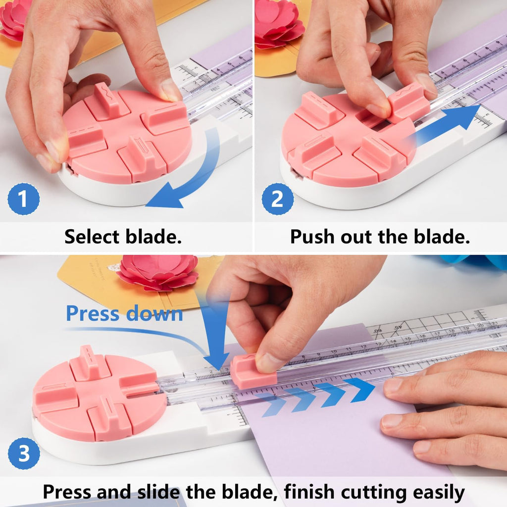 Ecraft: 4-in-1 Paper Trimmer & Scrapbooking Cutter