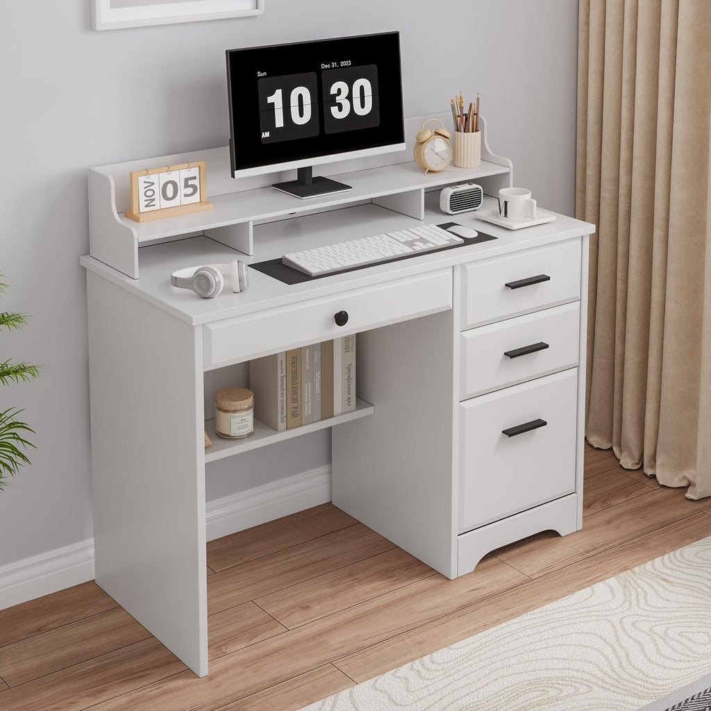 4 EVER WINNER 44-Inch Student Desk with Drawers