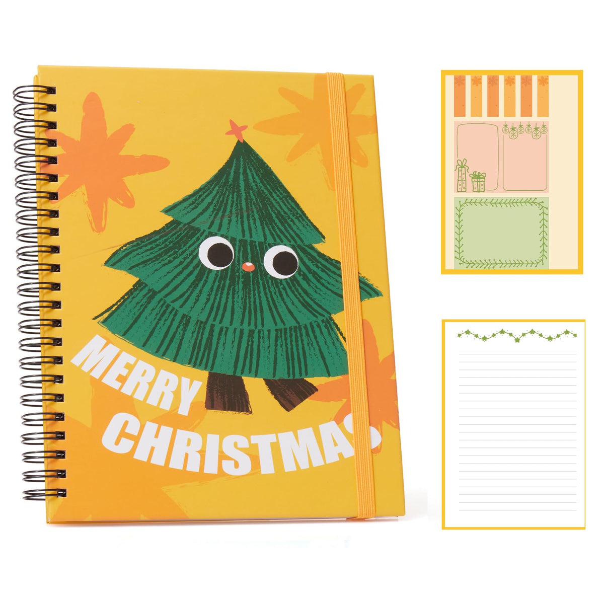 A5 Spiral Sticky Notebook,with 9 pads of decorated sticky notes and a handy notebook,for Bible study;Note Pads Teacher Appreciation Gift Writing Memo Pads School Office Supplies and Daily Life Organization (Daisy)