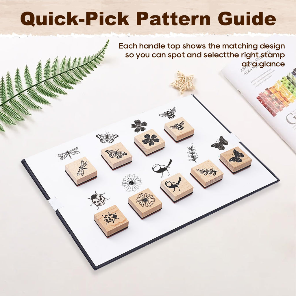 UCEC CRAFT: 70-Piece Alphabet Rubber Stamp Set for Clay & Crafting – Letters, Numbers & Punctuation