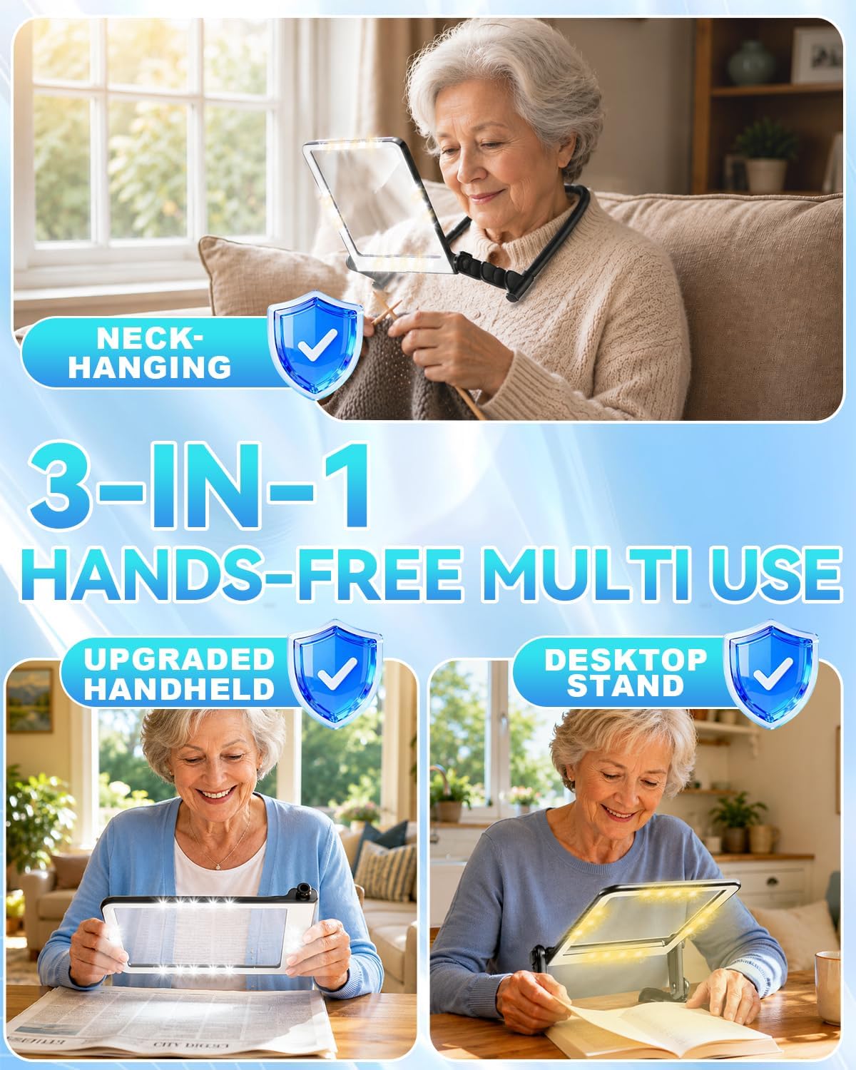 2026 Upgraded 12X Magnifying Glass with Light for Reading