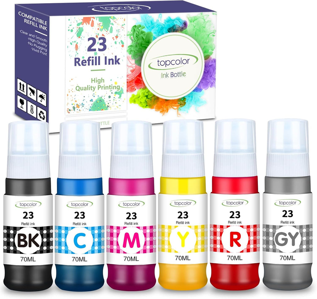 GI-23 GI23 Ink Refill Bottle Set Compatible for Canon G620 G520 Printer Ink