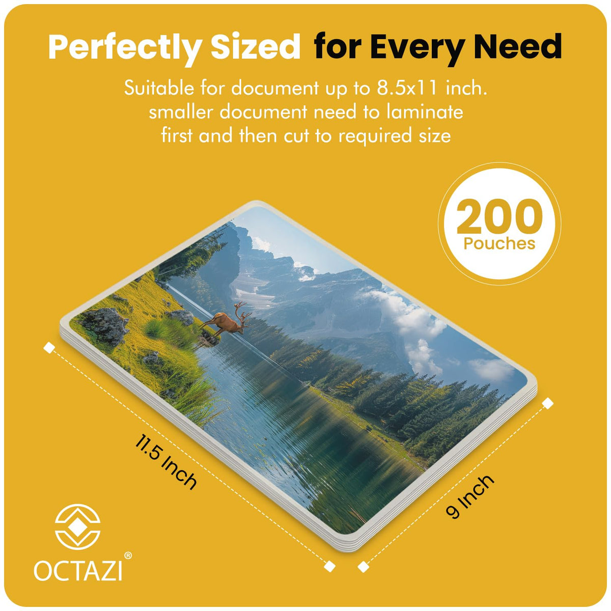OCTAZI: Letter Size Thermal Laminating Sheets (3 Mil, 100-Count)