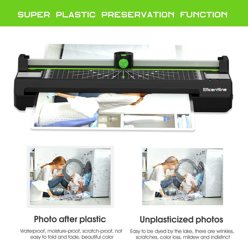 13" Thermal & Cold Laminator with Pouches, Trimmer & Corner Rounder