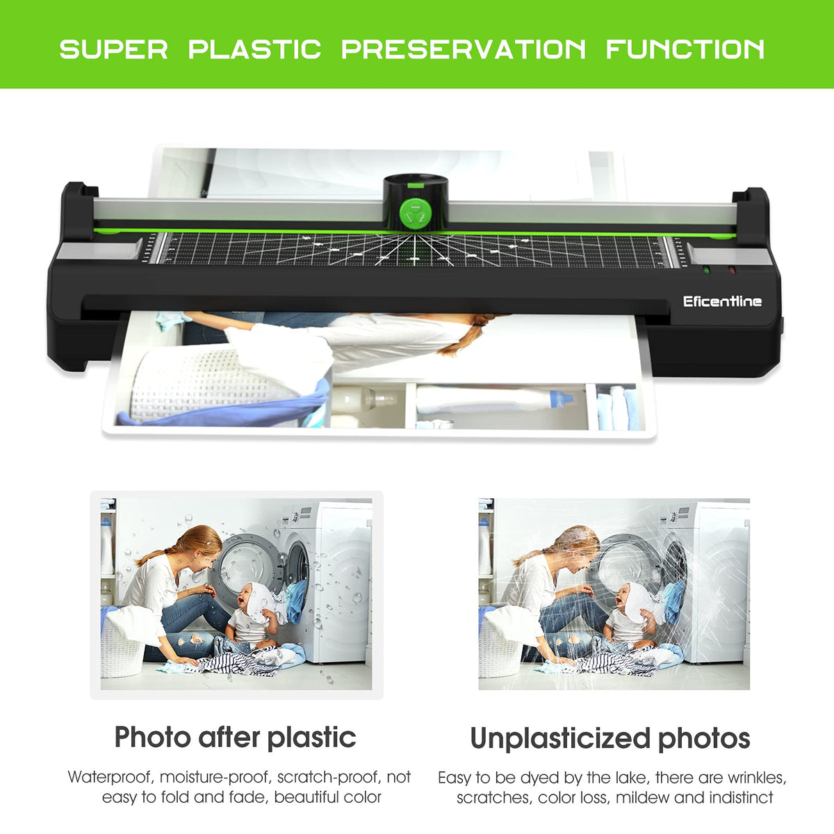 13" Thermal & Cold Laminator with Pouches, Trimmer & Corner Rounder