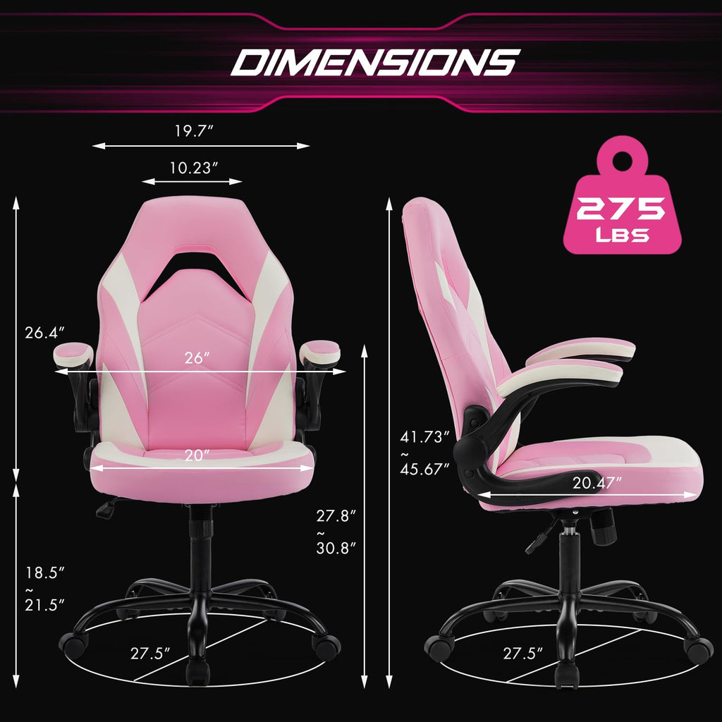 Sweetcrispy Ergonomic PU Leather Desk Chair (Multiple Colors)