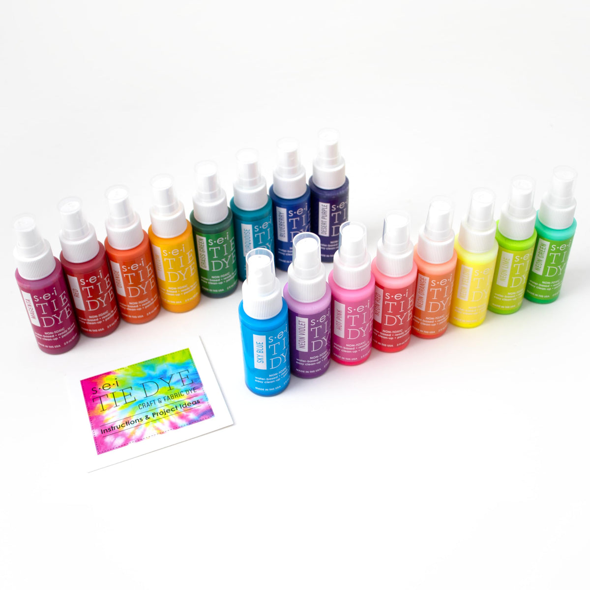Sei Tie Dye Kit Natural Fade, 8 Color Earth Tone Fabric Dye Spray Set