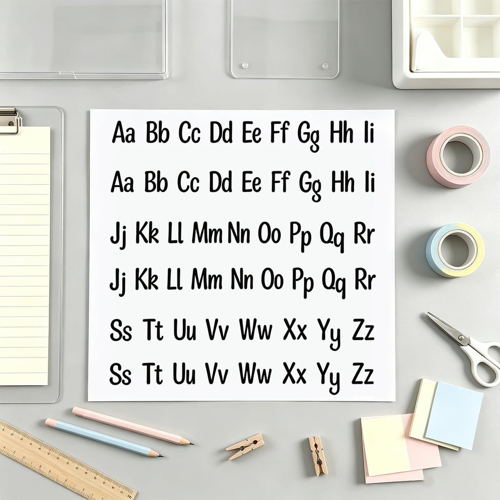 1512 Letter Stickers 12 Sheets Alphabet Stickers Vinyl Self-Adhesive Number Alphabet Vinyl Stickers, Mailbox Numbers Labels DIY Crafts Art Making, Decals for Sign,Scrapbook, Classroom Decor, Door
