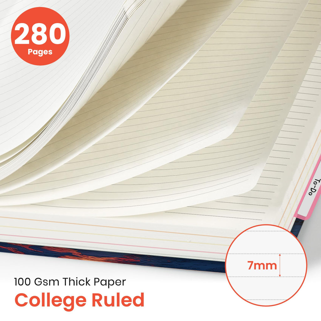 Taja Spiral Notebooks for Work 5 Subject Notebook with Removable Dividers