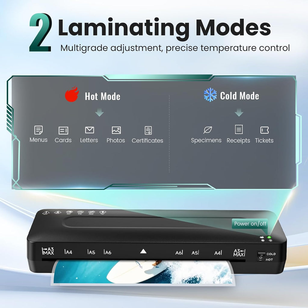 MAXDONE: 13" 4-in-1 Thermal & Cold Laminator (11x17)
