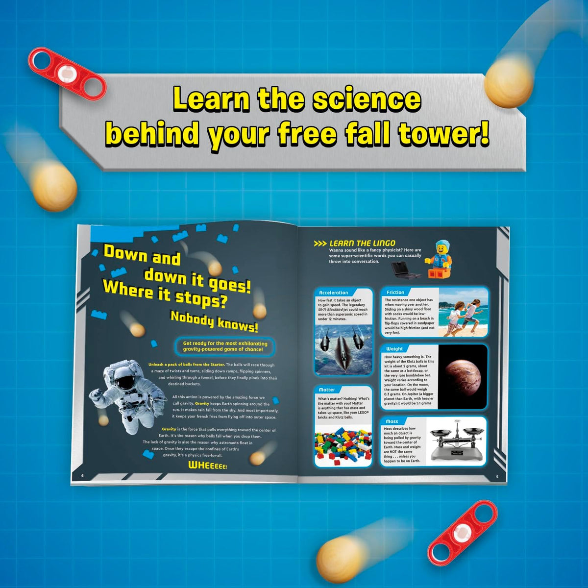 Klutz: LEGO Gravity Drop Physics Activity Kit (Ages 8+)