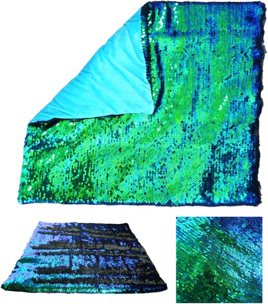 Weighted Lap Pad for Kids, 5 lb Sensory Blanket with Sequin Fabric