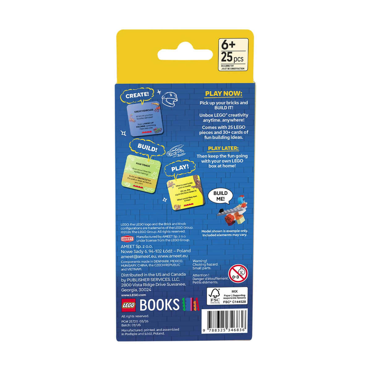 LEGO Books: ReCreate Activity Cards (Ages 6+, Choose a Theme)