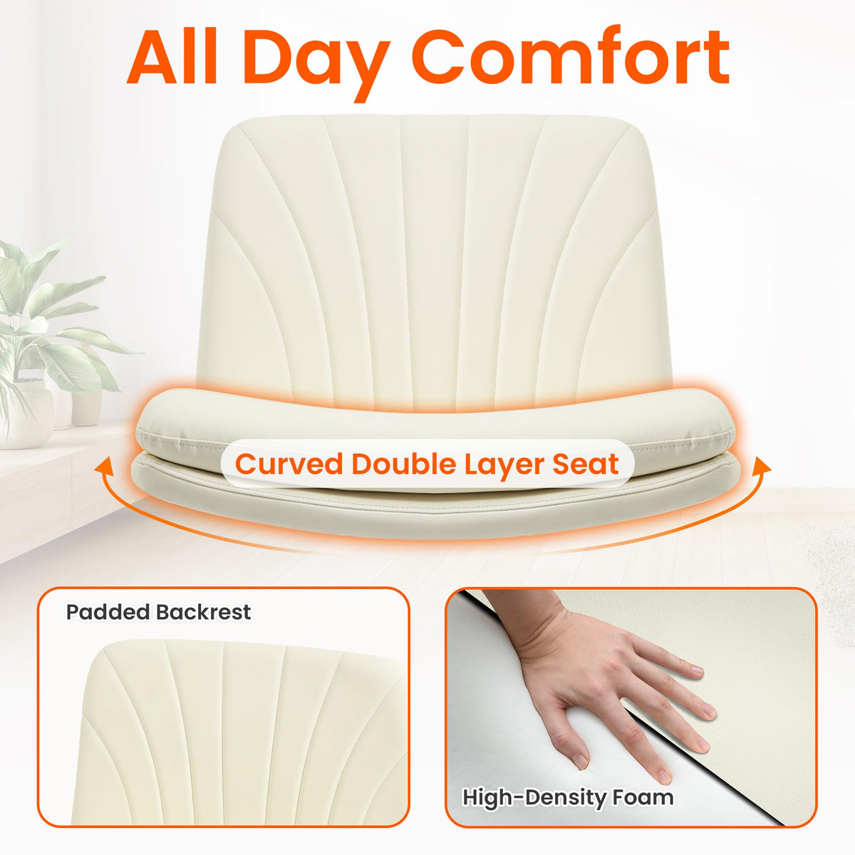 Orange Factory Wide Criss-Cross Study Chair (Multiple Styles)