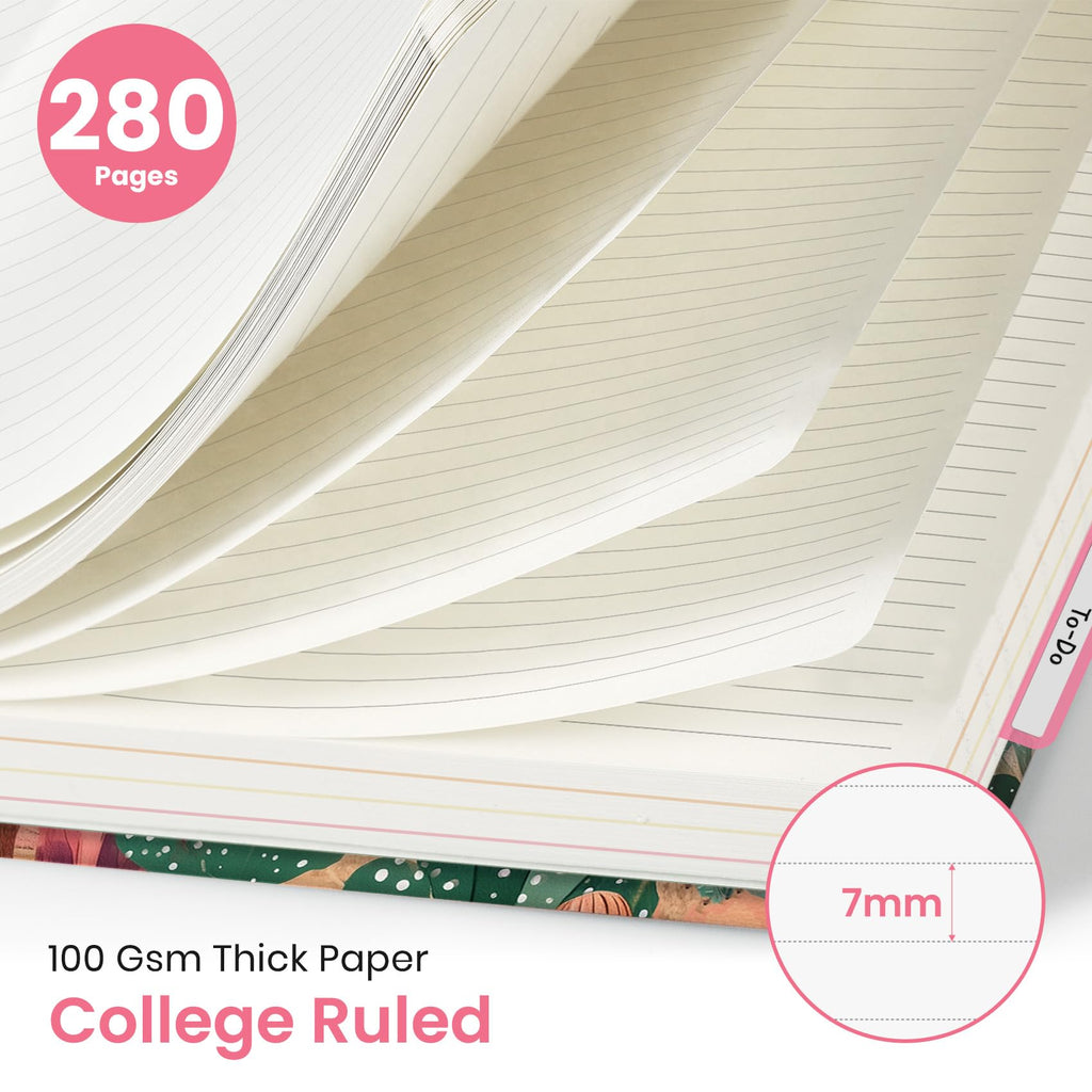 Taja Spiral Notebooks for Work 5 Subject Notebook with Removable Dividers