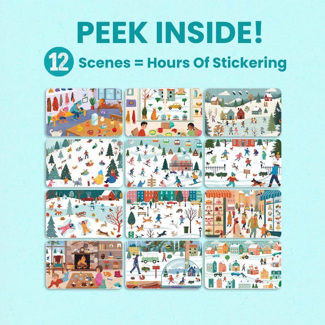 Cupkin Mosaic Sticker Art | ABC Activity Book, 52 Pages, 3000+ Stickers