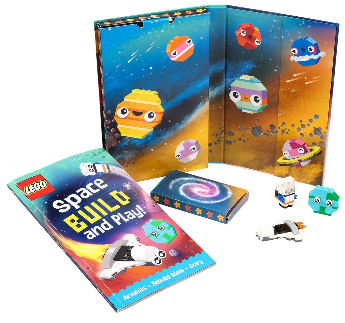 LEGO Books: Space Build and Play Box (Ages 6+, 57 Pieces)