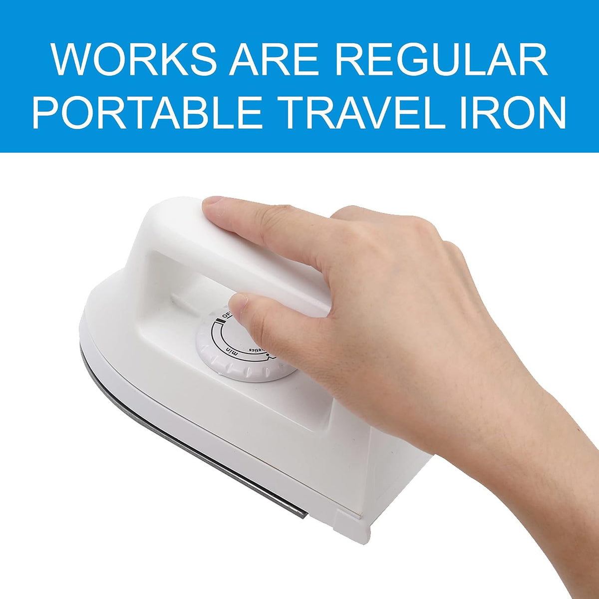 Mini Heat Press Machine - 6.6“ x 2.67” x 3.85“ Craft Iron for Perler Beads and DIY Vinyl Heat Transfer Shirts, Bags, and More - Perfect for Small and Narrow Areas