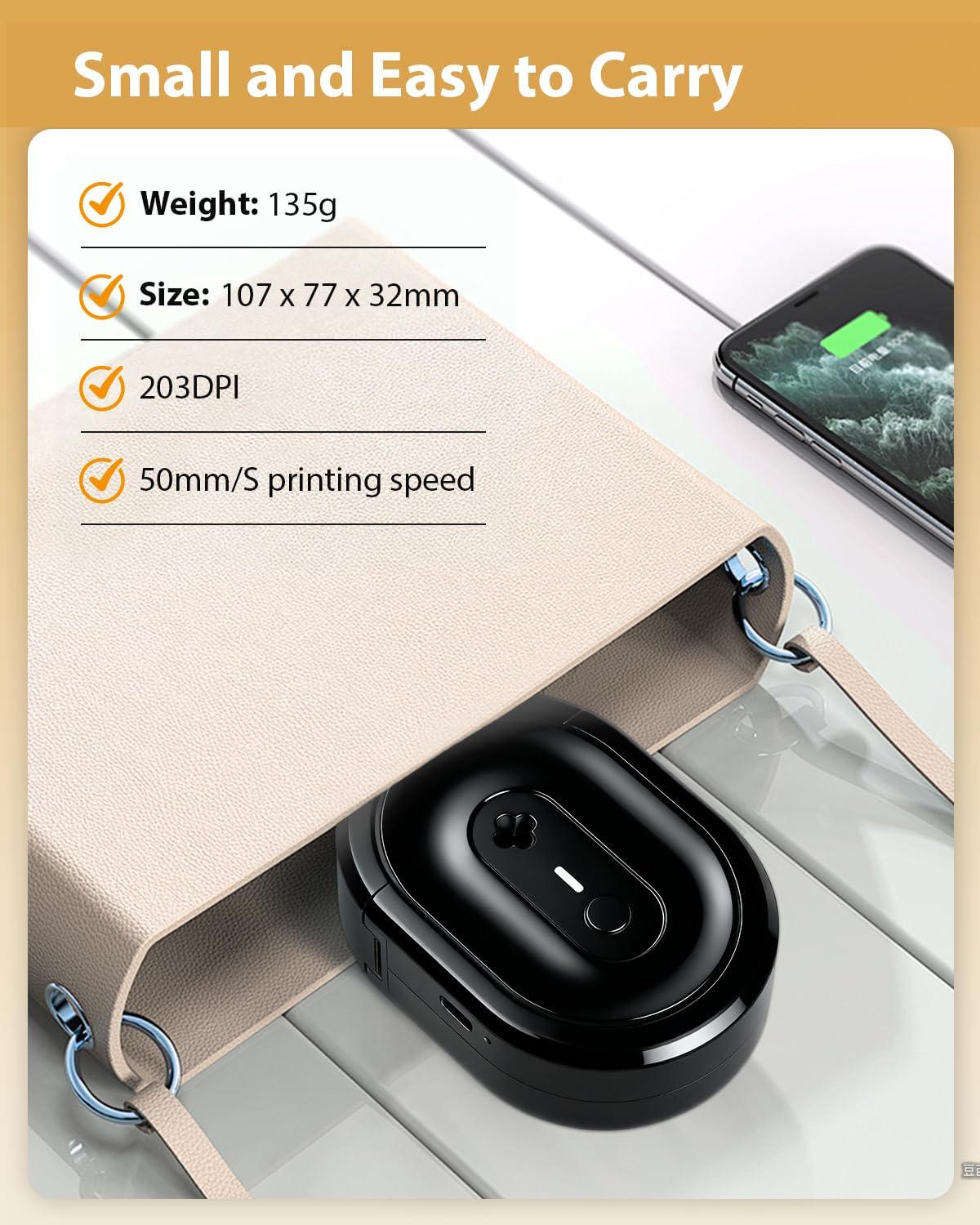 NDYIN Label Maker N12 Bluetooth Thermal Label Printer