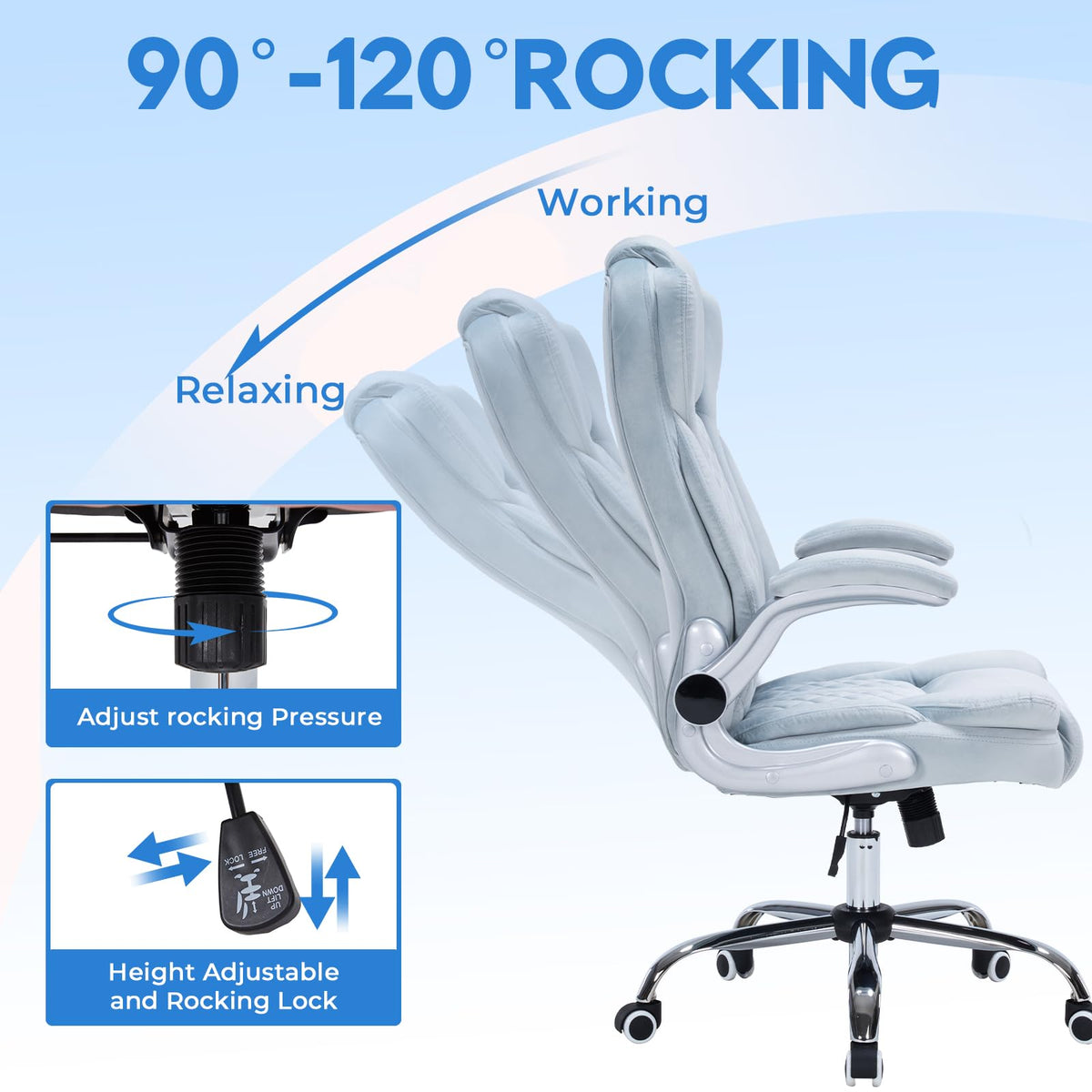 HESL 350 lb High-Back Executive Desk Chair (Multiple Colors)