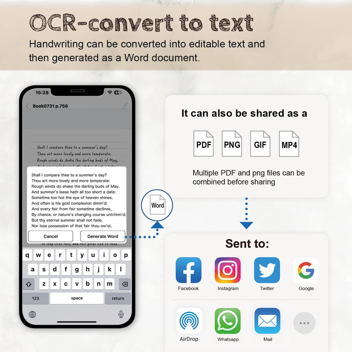 Ophaya Smart Pen & Reusable Digital Notebook – Sync Notes to Your App