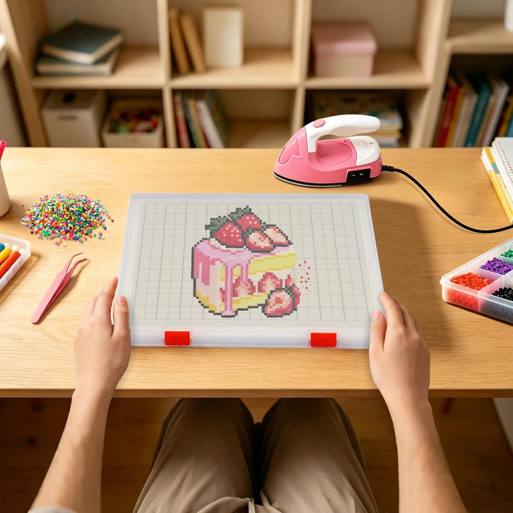 Fuse Beads Pause Box with 2.6mm Board, Beads Art Project Storage Organizer