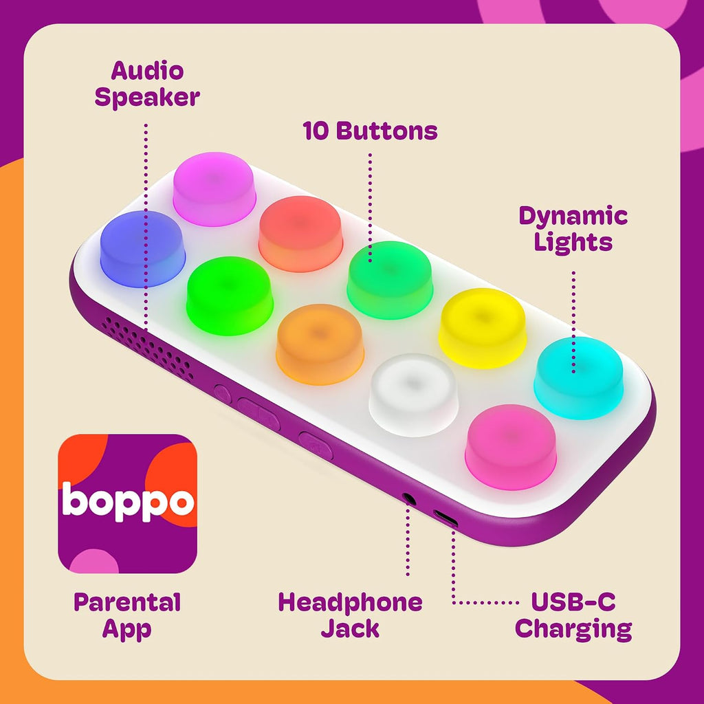 Boppo Screen-Free Learning Tablet and 3 Toppo Expansion Packs Bundle