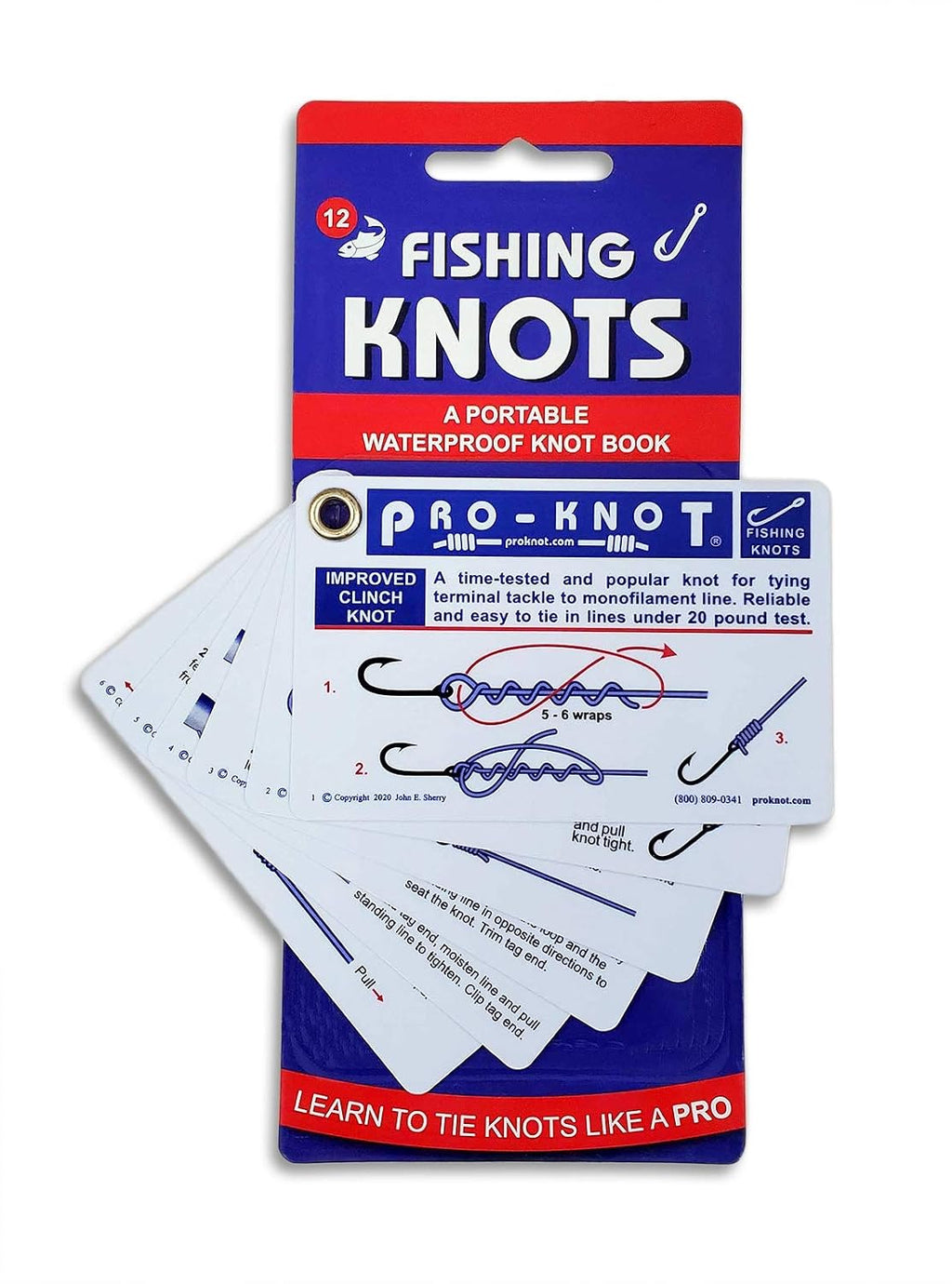 Pro-Knot Fishing Knots Waterproof Reference Cards