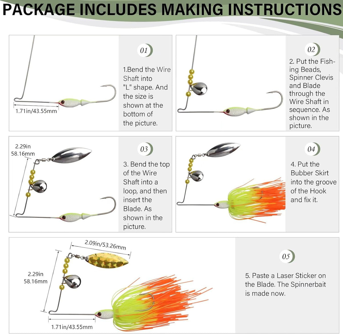 Dovesun DIY Spinner Lure Making Kit