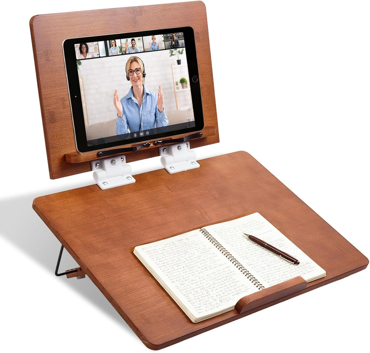 Ergonomic Double Layer Adjustable Slant Board for Writing (Tea Color)