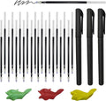 AALGO 30Pcs Magic Pens & Refills for Magic Grooved Writing Practice Workbooks,Disappearing Ink Pen for Handwriting Book,Magic Groove Pen for Cursive Handwriting Workbook or Tracing Books 3-5