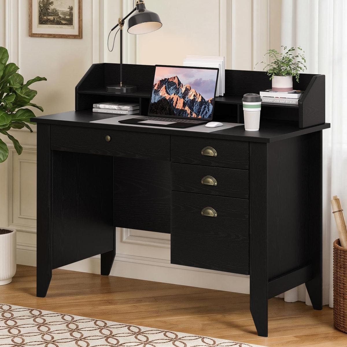 4 EVER WINNER 47-Inch Student Desk with Drawers